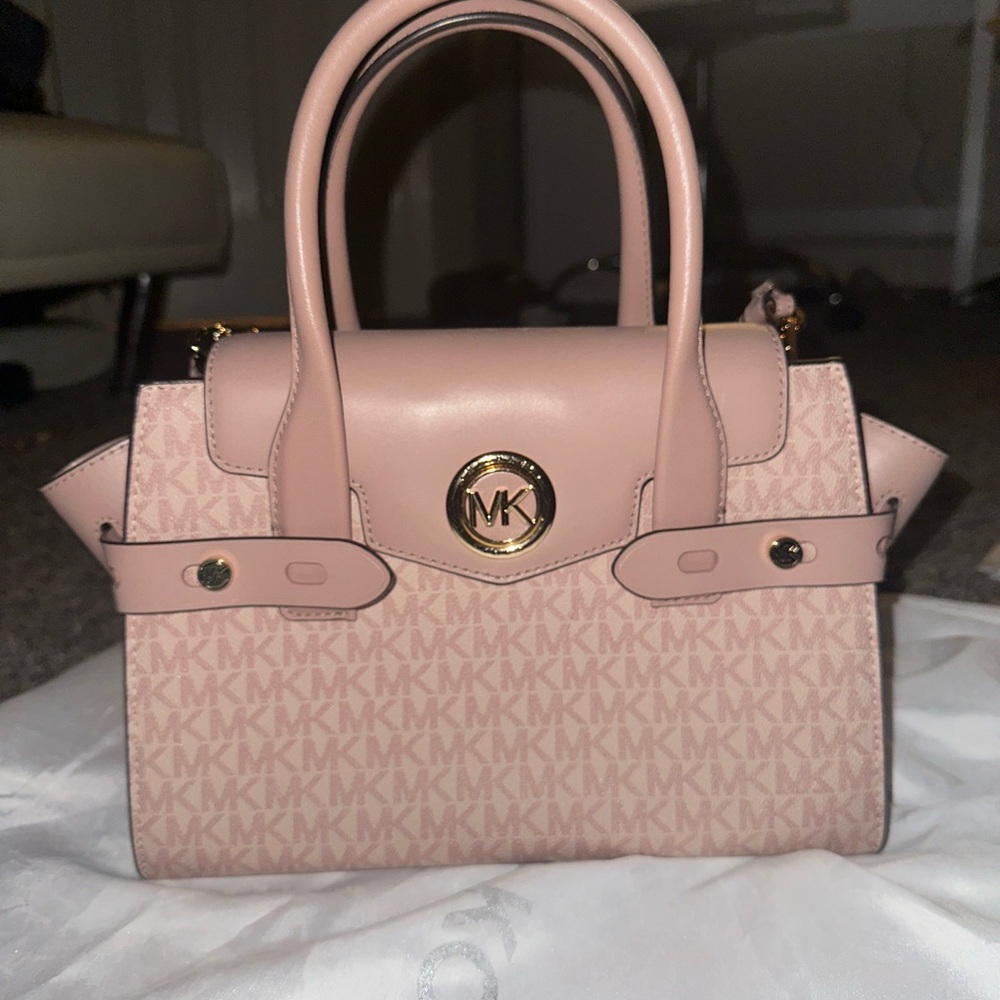Michael Kors Blush Pink Logo Satchel